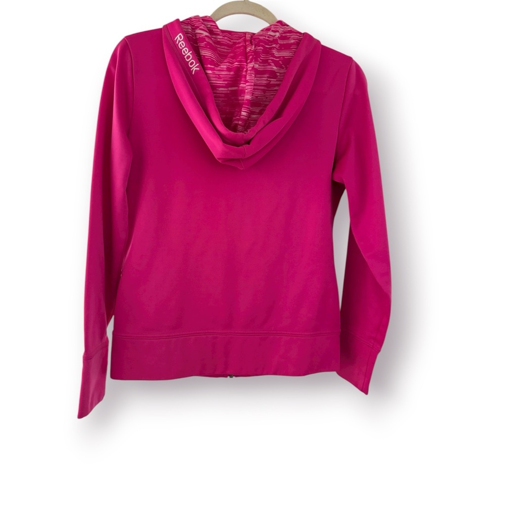 🛍️SALE🛍️ Reebok Women's Workout Ready Full-Zip Hoodie (Fuchsia | Neon Pink) - Picture 3 of 12